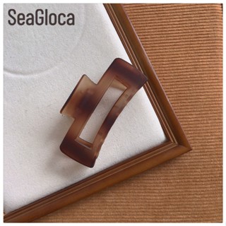 Seagloca ใหม่ กิ๊บติดผม เนื้อแมตต์ สีเหลืองอําพัน แฟชั่นสําหรับผู้หญิง