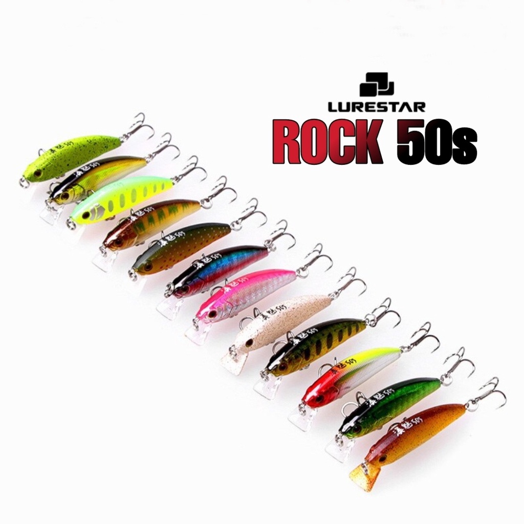เหยื่อปลั๊ก LURESTAR ROCK50S