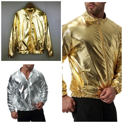 Jacket TA14 แจ็คเก็ตสีเงิน แจ็คเก็ตสีทอง สำหรับคนตัวใหญ่ คนอ้วน ใหญ่สุดอก 50 นิ้ว