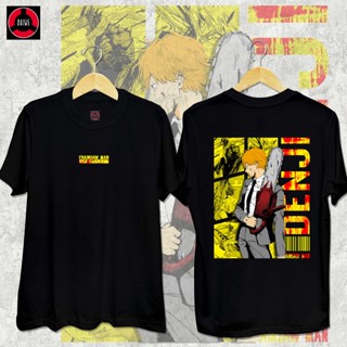 เสือยืดผู้ชาย Chainsaw Man - Denji Chainsaw Anime Shirt Classic t shirt Cotton Shirt For Man Womanเสื้อยืด