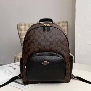 COACH COURT BACKPACK IN SIGNATURE CANVAS