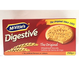 McVities Digestive The Original Biscuit 250g แมคไวตี้ส์ ไดเจสทีฟ ดิ ออริจินอล บิสกิต ขนาด 250 กรัม