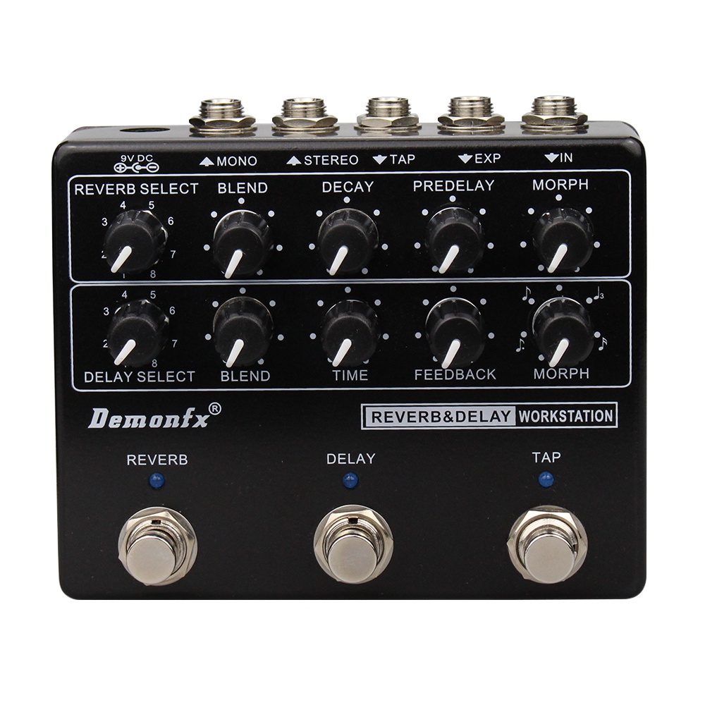 แป้นเหยียบเอฟเฟคกีตาร์ เบส Demonfx NEW RDW Reverb Delay Workstation
