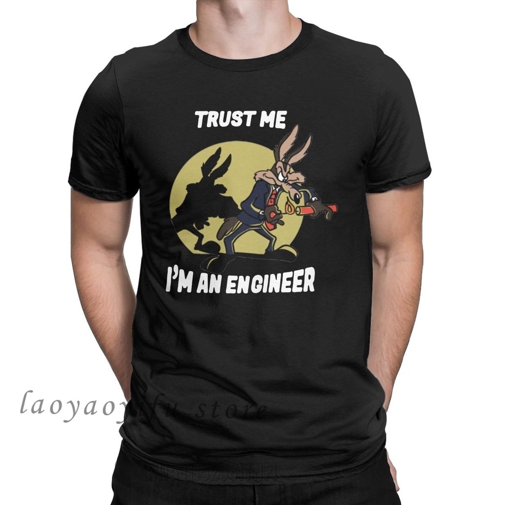 LYZH Man Leisure Tshirt Trust Me Im An Engineer T Shirt Male Fashion Vintage Tops Hombre Round Neck Engineering Tee XS-4