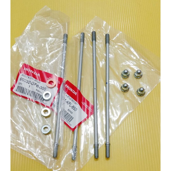 90201-GF6-010(4)/90442-GF6-010(3)/90443-GF6-010(1)/90031-KFL-850(2)/90032-GF6-000(2)ชุดเสาเสื้อ+แหวน