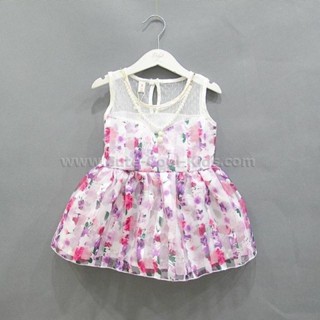 Dress-831 ชุดกระโปรงเด็กหญิงแบบเกาหลี Size-130 (6-7Y)