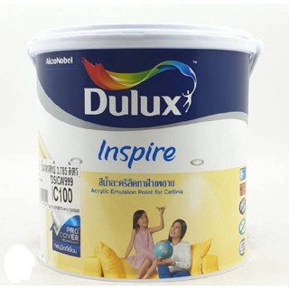 ICI Dulux สีทาฝ้า อินสไปร์สีทาฝ้า IC100 1 กล.สีขาว