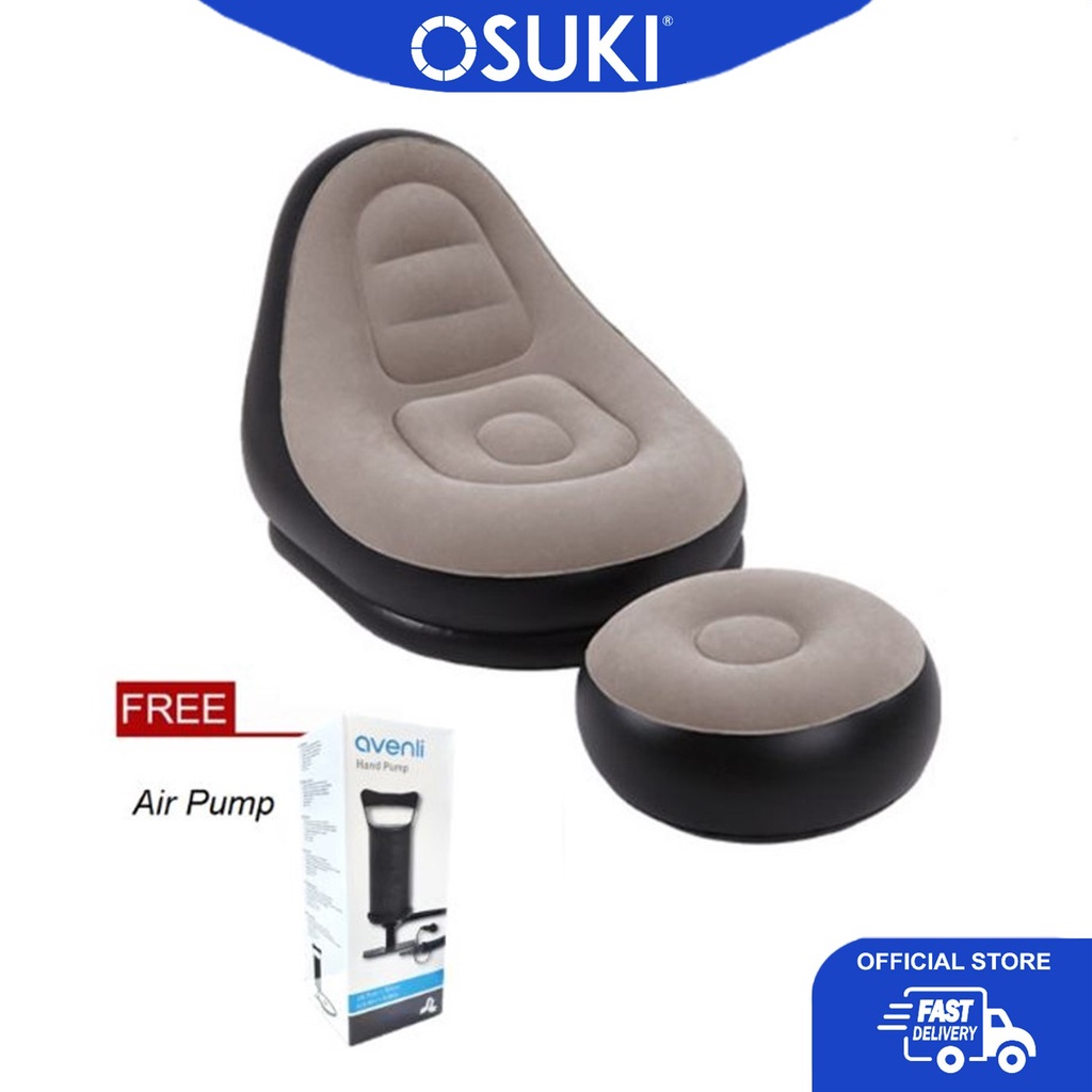 OSUKI Air Sofa แบบพกพา 2 In 1 [ฟรีปั๊มลม] | โซฟาอุดารา