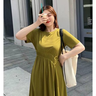 ☒♞พลัสขนาดผู้หญิง พลัสขนาดชุด ชุดแฟชั่น เดรสยาว
