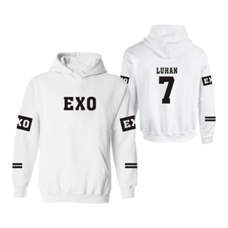 Jxlq ใหม่ล่าสุด เสื้อฮู้ดดี้แฟชั่น สไตล์ฮาราจูกุ Distro Outlet Kpop Exo Style Luhan 7 ของขวัญวันเกิด สําหรับผู้ชาย YQ