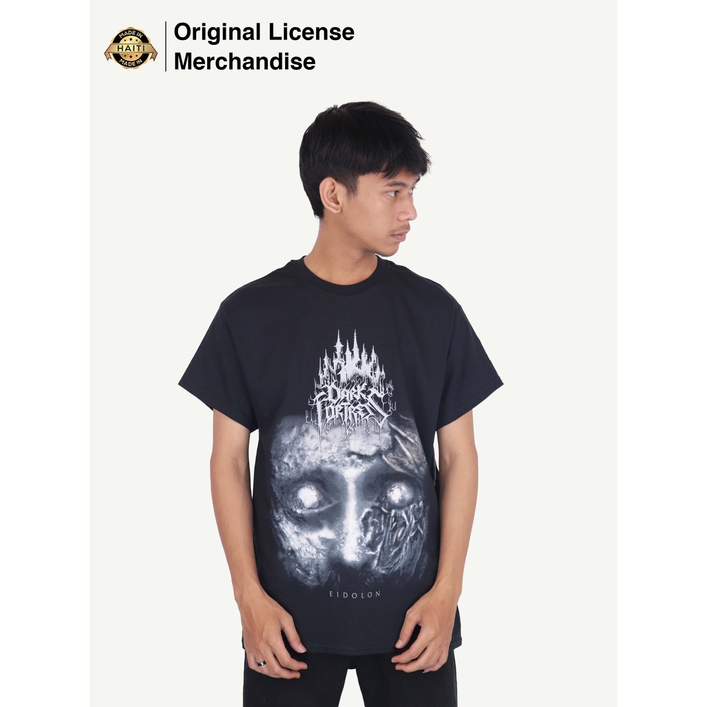 เสื้อยืดวงดนตรี Unisex สําหรับผู้ชายและผู้หญิง DARK FORTRESS Original Eidolon
