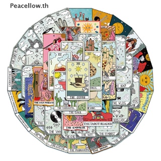 Peacellow สติกเกอร์ไพ่ทาโรต์ กันน้ํา สําหรับตกแต่งกระเป๋าเดินทาง DIY 50 ชิ้น