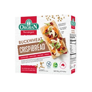 Toasted Buckwheat Crispbread Orgran 125 G.