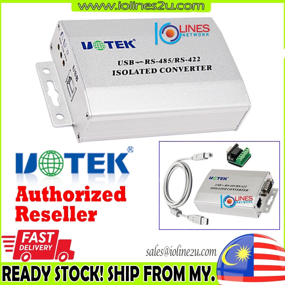 UOTEK UT-820E USB to RS485 RS422 Converter opto Isolation Serial DB9 serial Win XP/7/8/10/11 อุตสาหก