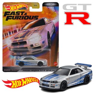 โมเดลรถเหล็ก Nissan Skyline GT-R (BNR34) ลิขสิทธิ์แท้100% รถเหล็ก สเกล1/64 ล้อยาง