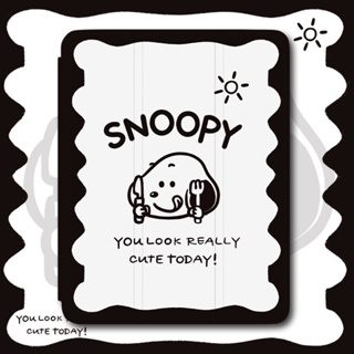 เคสแท็บเล็ตแบบใส กันกระแทก ลายการ์ตูน Snoopy พร้อมช่องใส่ปากกา สําหรับ Ipad 10th air5 70% 9th 10.2 mini6