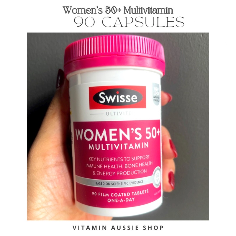 Swisse Women’s Ultivite50+Multivitamin 90 เม็ด หมดอายุ 9/24