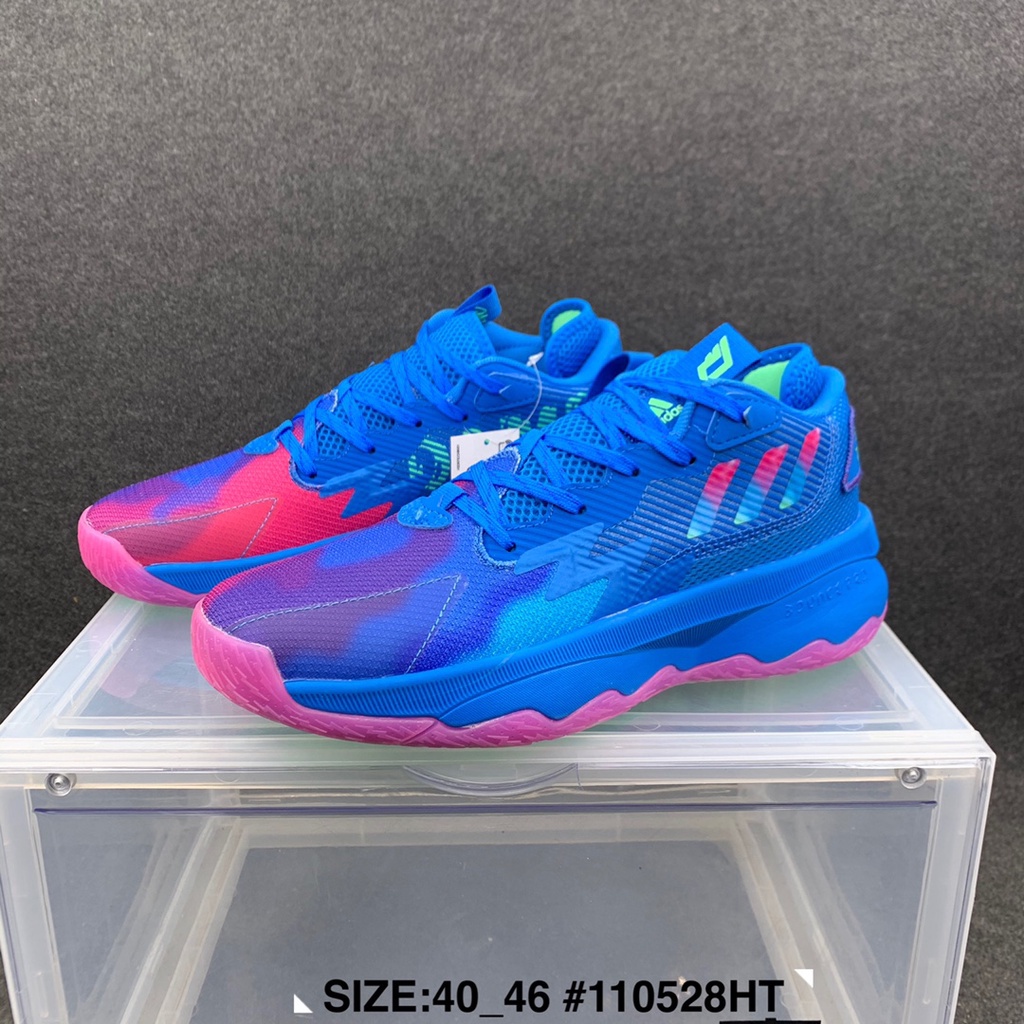 รองเท้าบาสเก็ตบอลผู้ชาย Dame 8 Damian Lillard สีน้ําเงิน