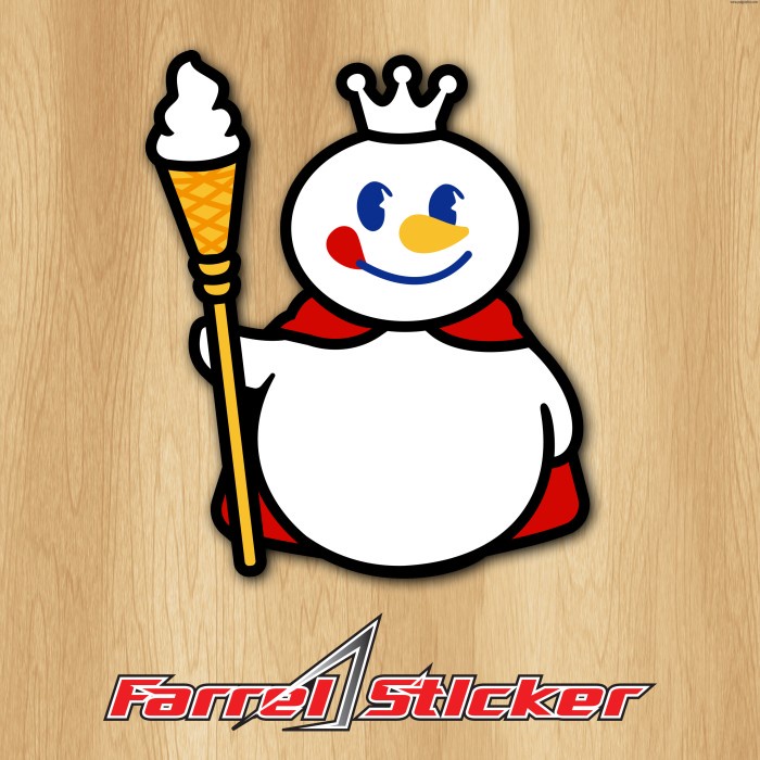 สติ๊กเกอร์ MIXUE สติ๊กเกอร์โลโก้ไอศกรีม Mixue