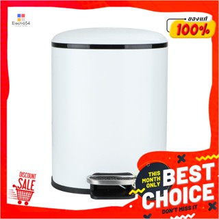 ROUND ถังขยะเหยียบกลม ACCO MILD SOFT CLOSE ขนาด 5L สีขาวROUND DUSTBIN PEDAL ACCO MILD SOFT CLOSE 5L WHITE