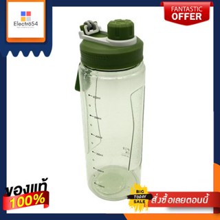 ขวดน้ำพลาสติกทรงกลม MICRON WARE รุ่น JCP-6928 ขนาด 740 มล. สีเขียวRound Plastic Water Bottle MICRON WARE JCP-6928 Size 7