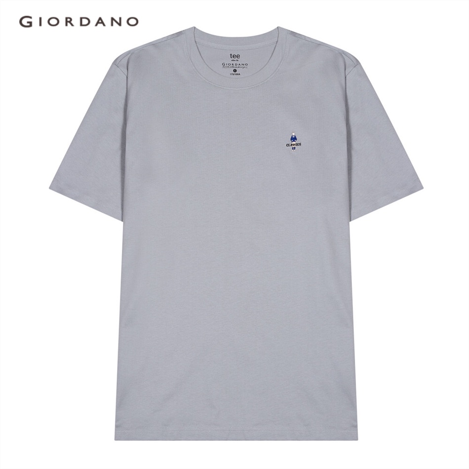 GIORDANO เสื้อยืดผู้ชาย Men's Classic Man Tees 01022301