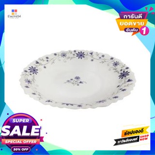 Opal จานโอปอลทรงลึก Little Daisy Kassa Home รุ่น Hbsp95 ขนาด 9.5 นิ้ว สีขาวdeep Opal Plate Little Daisy  Home Hbsp95 Siz