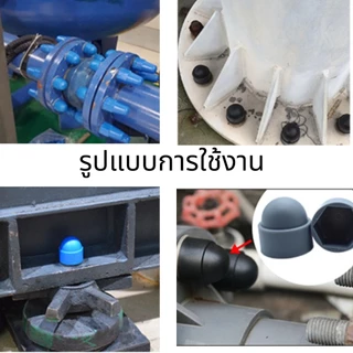 ฝาครอบน็อตพลาสติก ฝาครอบน็อตพลาสติก หกเหลี่ยม เบอร์ 8 10 13 16 18 22