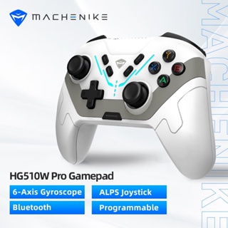 Machenike HG510W Pro จอยสติ๊กควบคุมเกม แบบใช้สายบลูทูธ โหมดคู่ สําหรับ Nintendo Switch PC iOS Android