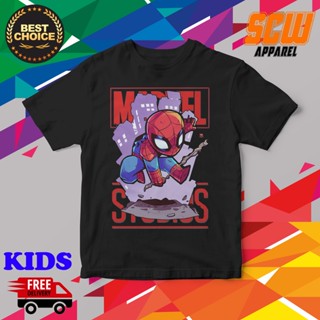 MARVEL STUDIOS CARTOON SPIDERMAN CHARACTOR DESIGN 3 KIDS TSHIRT HIGH QUALITY COTTON UNISEX_01