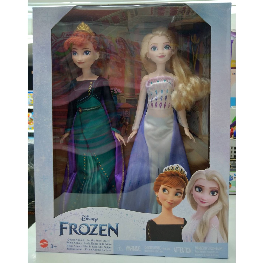 Disney Queen Anna and Snow Queen Elsa Classic Doll Set ตุ๊กตาเจ้าหญิงดิสนีย์ รุ่น HMK51