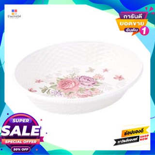 Melamine ถาดเมลามีนทรงกลม Kassa Home รุ่น Yl0136095 ขนาด 8 นิ้ว ลาย Peonyround Melamine Tray  Home Model Yl0136095 Size