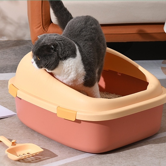 THPET ห้องน้ำแมว ห้องน้ำแมวพกพาสะดวก กระบะทรายรูปเป็ด กระบะทรายแมว Cat Litter Box TOL1213 ราคา ถูกที่สุด ดีลบีเคเค แกลเลอรีภาพที่ 9