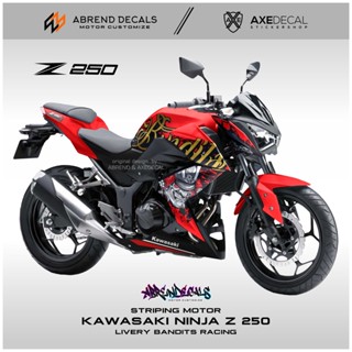 สติกเกอร์ติดตกแต่งรถจักรยานยนต์ NINJA Z250 BANDITS RACING KAWASAKI Z250