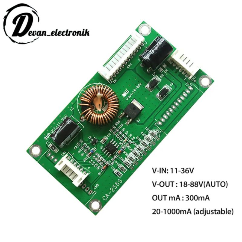 UNIVERSAL LED INVERTER CA-255 UNIVERSAL LED BACKLIGHT LAMP UNIVERSAL INVERTER DC STEPUP TV