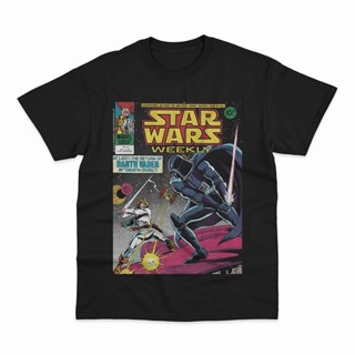 Star Wars Luke Skywalker Vs. เสื้อยืด พิมพ์ลาย Darth Vader Marvel DC Superhero Starwars แฟชั่นคลาสสิก สไตล์วินเทจ_04