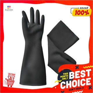 INDUSTRIAL ถุงมือยางอุตสาหกรรม หนา TIGER 12 นิ้ว สีดำINDUSTRIAL RUBBER GLOVES TIGER 12IN BLACK