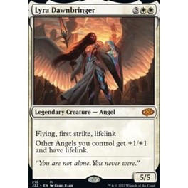 Lyra Dawnbringer การ์ด Magic The Gathering ของแท้จากชุด Jumpstart 2022