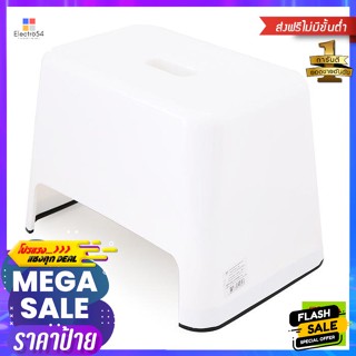เฟอร์นิเจอร์ เก้าอี้เหลี่ยม อเนกประสงค์ ทรงเตี้ย สีขาว Multi-purpose square chair, low shape, whiteเก้าอี้