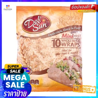 SunMini 5.5เดลีซันแผ่นแป้งธัญพืชนิ้ว 250กรัมDeliSun MiniWhole Tortillas Wheat5.5"250g