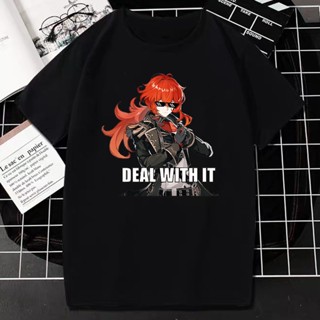 Japanese Anime Genshin Impact T Shirt Men Women Games Loose Breathable Graphic Tees Tops Kawaii Manga Clothes Casua_05