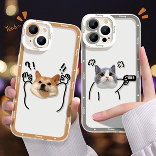 เคสโทรศัพท์ซิลิโคน TPU ใส แบบนิ่ม กันกระแทก สําหรับ iPhone 13 12 11 14 Pro Max XS XR X 8 7 6S Plus Mini