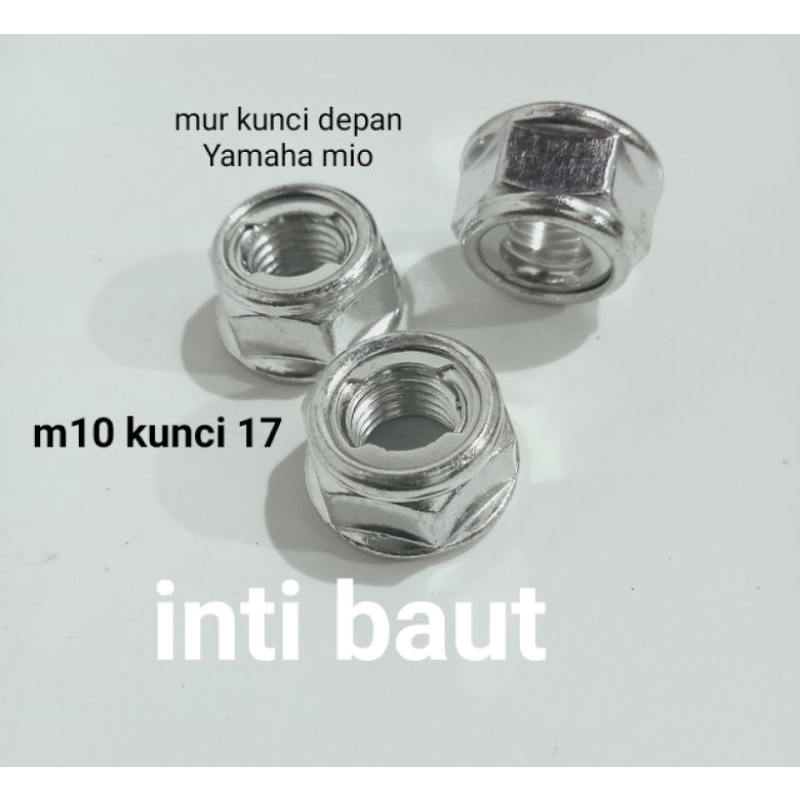 น็อตกุญแจ M10 / น็อตเพลาหน้า Mio บรรจุ 10 ตัว