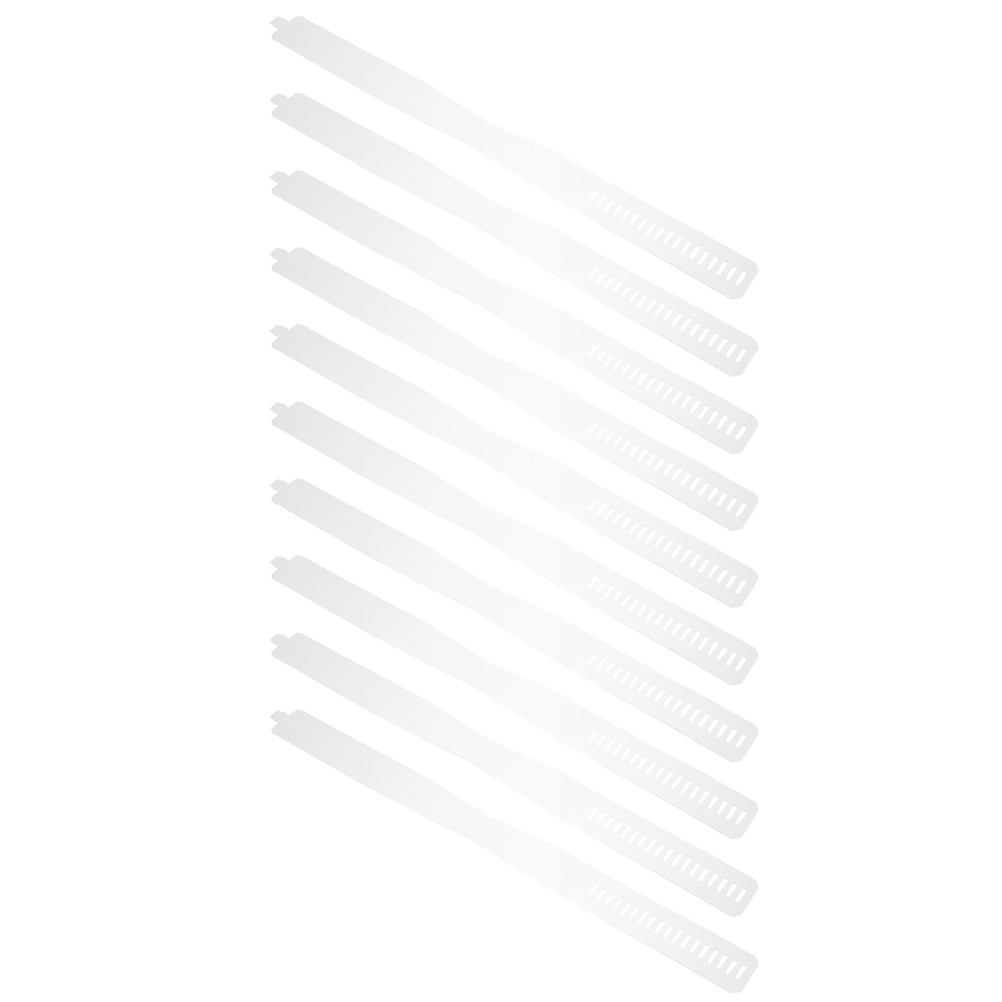 50 ชิ้น Tie Clear Collar เสื้อแถบพลาสติกปรับ 47.00X3.50X.10 ซม.สีขาว Pvc ผู้หญิง - รูปที่ 5