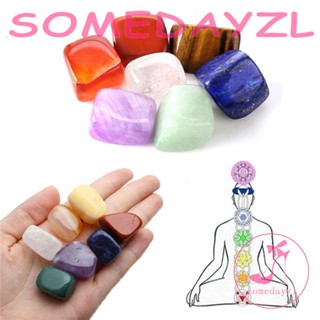 Somedayzl หินธรรมชาติ ฮวงจุ้ย ของขวัญ 7 จักระ ทําสมาธิ โยคะ ตกแต่ง Reiki รักษา คริสตัล