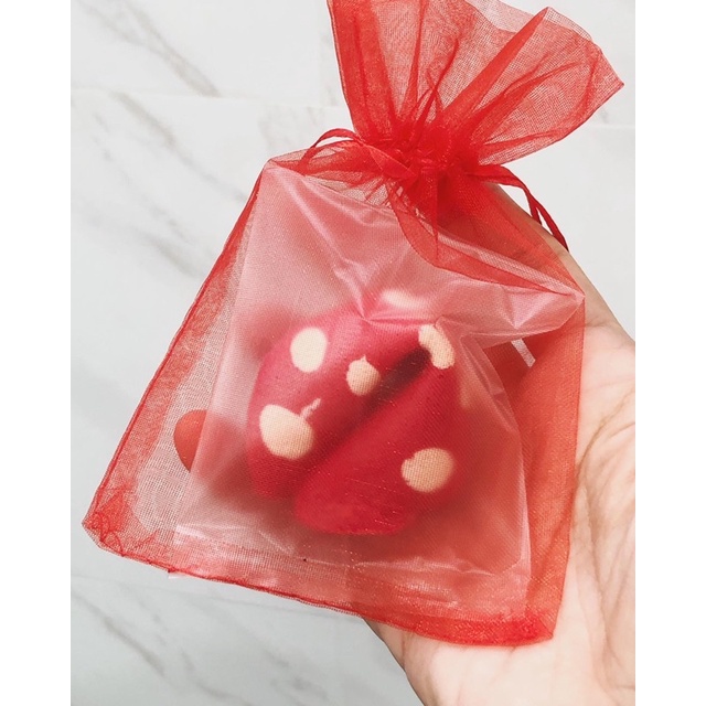 red polka fortune cookiesชุด10ชิ้น