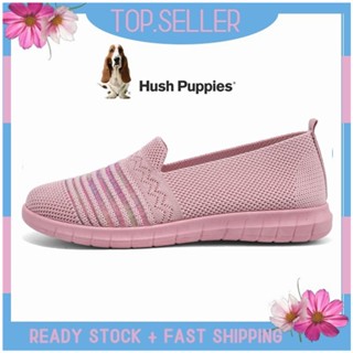 HUSH PUPPIES รองเท้าโลฟเฟอร์ ส้นแบน แบบสวม สําหรับผู้หญิง