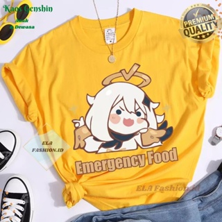 Paimon Anime Genshin Impact Emergency Food T-Shirt_03