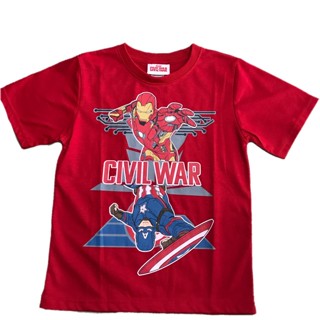 เสื้อยืดลิขสิทธิ์แท้ 100%  Captain America เสื้อเด็กชาย_11