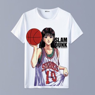 ✦wood haruko slamdunk anime peripheral basketball boys youth short sleeve T-shirt樱木花道赤木晴子灌篮高手动漫周边篮球男学生青少年短袖T恤衣服6.24_07